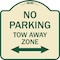 Signmission No Parking Tow Away Zone W/ Bidirectional Arrow Heavy-Gauge Aluminum Sign, 18" x 18", TG-1818-23611 A-DES-TG-1818-23611 - alternate 1